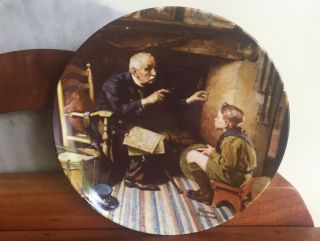 Norman Rockwell Collector Plate " The Veteran " - Just In Time For Fathers Day