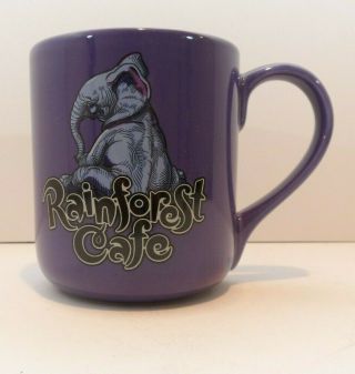 Rainforest Cafe Purple Elephant Tuki Makeeta 20 Oz.  Ceramic Mug