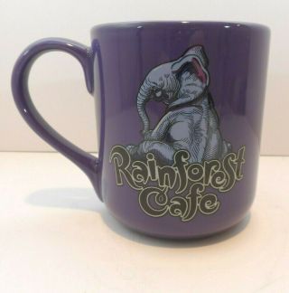 Rainforest Cafe Purple Elephant Tuki Makeeta 20 Oz.  Ceramic Mug 3