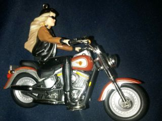 Hallmark Ornament 2001 Harley - Davidson Barbie Motorcycle