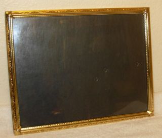 Vtg Brass/metal 8x10 " Photo/picture Frame 8 " X 10 " Hang Either Way