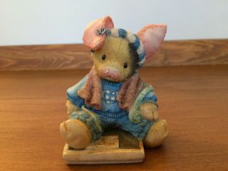 1994 Enesco " This Little Piggy Had None " Figurine 124559 Tlp