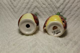 Vintage Anthropomorphic Ladybug Salt and Pepper Shakers - Japan 2