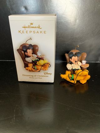Hallmark Keepsake Ornament Disney Dreaming Of Christmas Mickey Mouse/pluto 2006