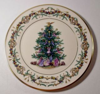 1997 Lenox Christmas Trees Around The World 10 - 5/8 " Plate Italy