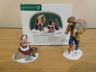 Dept 56 Dickens Village - A Treasure From The Sea - 2 Pc Set