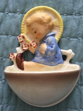 Vintage Hummel Baby Jesus • Porcelain • Holy Water Font - 36/0 - West Germany