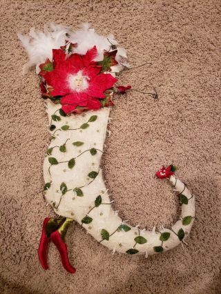 Dept 56 Krinkles Patience Brewster Snow Heart Queen Christmas Stocking