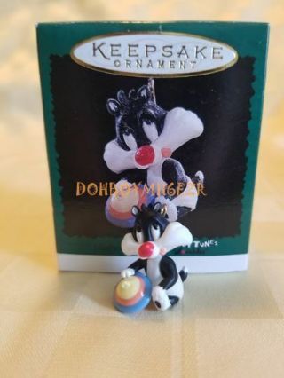 Hallmark 1996 Baby Sylvester Tiny Toons Looney Tunes Christmas Ornament