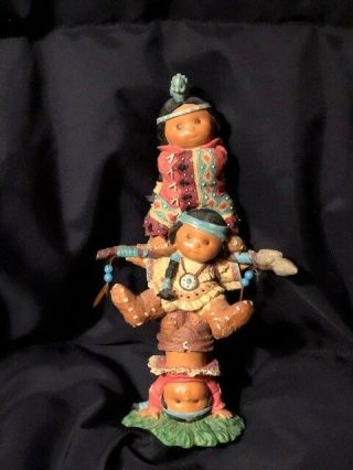 Friends Of Feather Enesco Vintage Figurine " Brave Support "