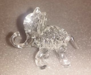 Vintage Art Glass Elephant Animal Sculpture Statue Figurine