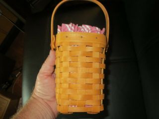 Longaberger Horizon of Hope Handwoven Basket 1998 with liner and protector 4