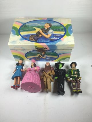 Wizard Of Oz 1988 Mgm Figures Scarecrow Dorothy Witches Lion Vintage Music Box