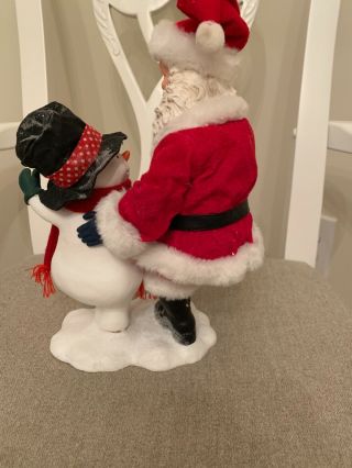 Possible Dreams Santa and Snowman Dancing Figurine,  Christmas 3
