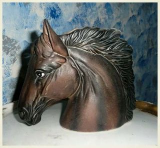 Brown Horse Head Planter by Inarco 4