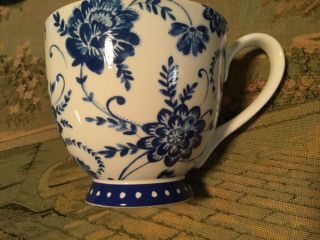 Portobello By Inspire Bone China - Tea/coffee Mug Blue Floral