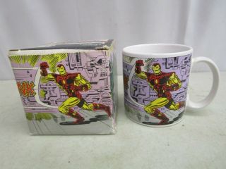 Vintage 1989 The Good Company Marvel Comics Comic Book Hero Mug Ironman W/box