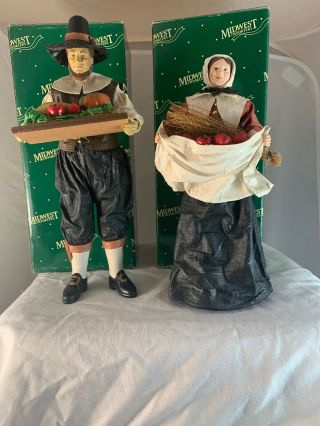 Midwest Importers Of Cannon Falls Thanksgiving Pilgrim Man Woman