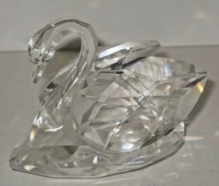 Swarovski Crystal Swan Decorative Figurine Or Paperweight