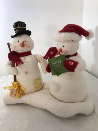 2003 Hallmark Jingle Pals Caroling Snowmen First Musical Animated Plush