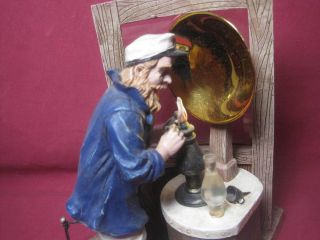 Old Salts Nautical Figurine " Lighthouse Keeper Filling Oil Lamp " - Exceptional