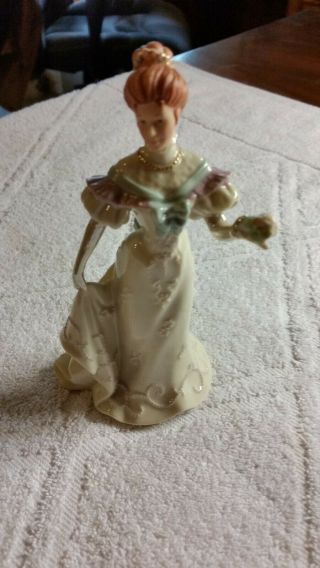 Lenox Porcelain Lady Figurine - - The Enchanting Guest - 6 1/4 " Tall