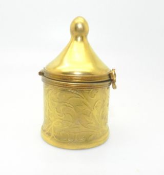 Limoges France Peint Main Incrustation Encrusted Gold Trinket Box
