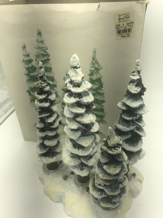 Dept 56 " Pole Pine Forest " Snow Village Series