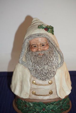 All Gods Children 1989 Bust Of White Santa Claus Figurine Martha Holcombe