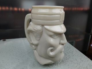 Avon Casey At Bat Coffee Cup Mug Tankard Man Mustache Face 3d Milk Glass Stein