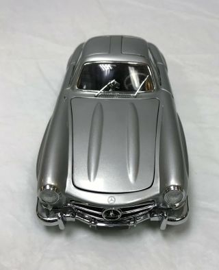 Franklin 1:24 1954 Mercedes Benz 300sl Gullwing Silver Die Cast Car