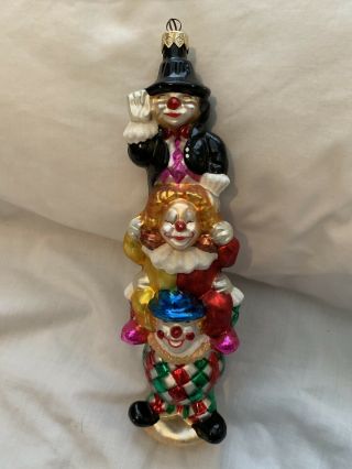 Christopher Radko “high Jinks” Clown Ornament