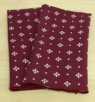 Longaberger Napkins In Traditional Red Set Of 2