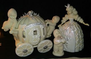 Cinderella Snowbabies Have A Ball Dept 56 Pumpkin Carriage Glass Slipper