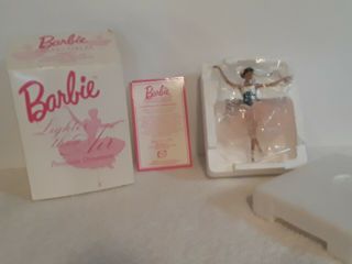 Avon Porcelain Barbie Lighter Than Air Ballet Ornament Edgar Degas 2001