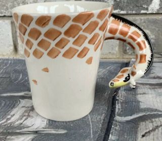 Pier One Imports 3d Giraffe Handle Coffee Mug,  Retired