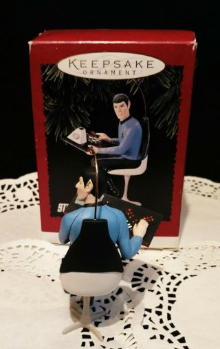 1996 Star Trek Hallmark Keepsake Christmas Ornament - Mr.  Spock w/Box 2