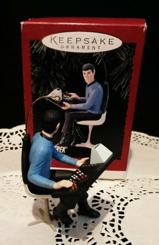 1996 Star Trek Hallmark Keepsake Christmas Ornament - Mr.  Spock w/Box 3