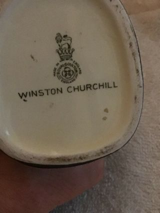 Winston Churchill,  Toby Mug/Pitcher,  by Royal Doulton,  5 1/2”tall. 5