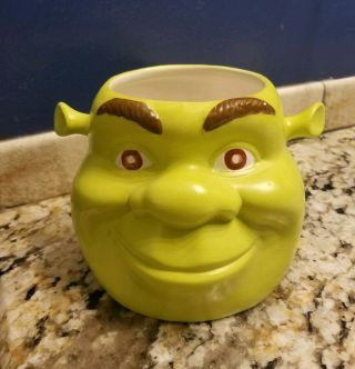 2004 Dreamworks Galerie Shrek Ogre Movie Ceramic Mug