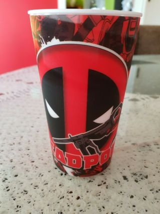 Deadpool Marvel Plastic Tumbler Cup And 2