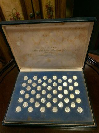 Franklin States Of The Union Mini Coin Set First Edtion Sterling Silver