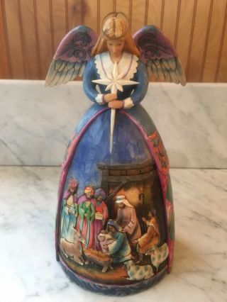 Jim Shore Heartwood Creek Angel Nativity Figurine A Star Shall Guide Us 4003273