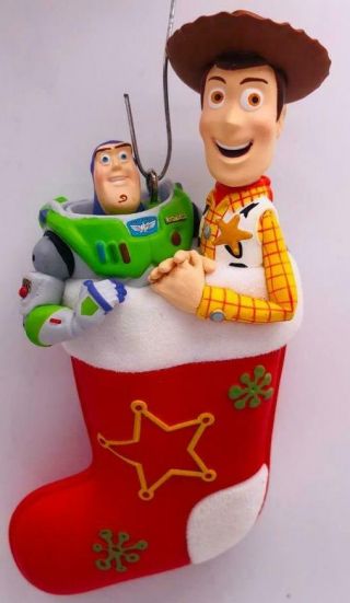 2011 Buzz And Woody Hallmark Ornament Disney Pixar Toy Story Box Damage