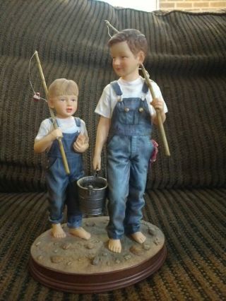 2003 Demdaco Kathy Andrews Fincher Mama Says Figurine " Take Care Of Your Brothe