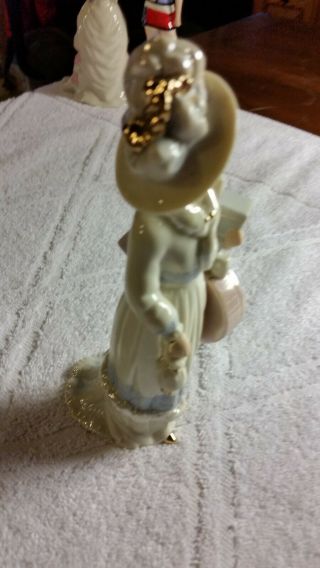 Lenox Porcelain Lady Figurine - - Shopping in Paris - 6 3/4 