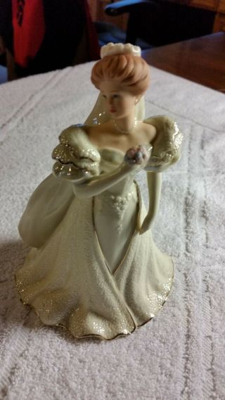 Lenox Porcelain Lady Figurine - - The Blushing Bride - 6 1/4 " Tall