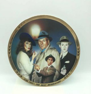 Star Trek Next Generation Episodes Collector Plate " The Big Goodbye " 2357a