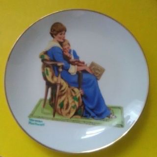 Norman Rockwell Museum Collector Plate Bedtime 1984