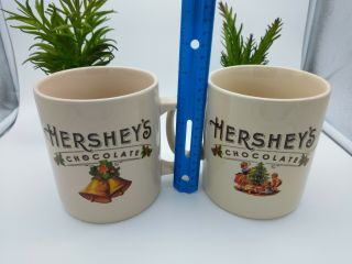 (2) TWO Hershey’s Chocolate Huge Jumbo Christmas Mug Cup Coffee Soup 32 oz 2